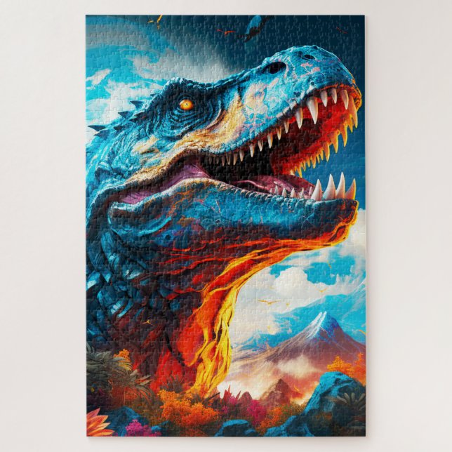 Ai Dinosaur Jigsaw Puzzle (Vertical)
