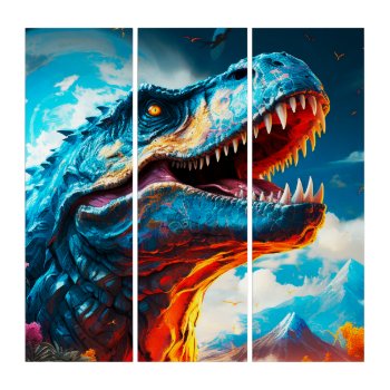 Ai Dinosaur Triptych by MarblesPictures at Zazzle
