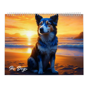 AI Dogs Cute Puppies and Dogs Calendar
