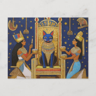 AI Egyptian Cat Postcard