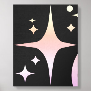 AI emblem Sparkle stars, beacon of the digital era Foam Core Photo Tile