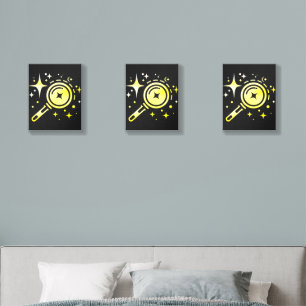 AI emblem Sparkle stars, beacon of the digital era Foam Core Photo Tile