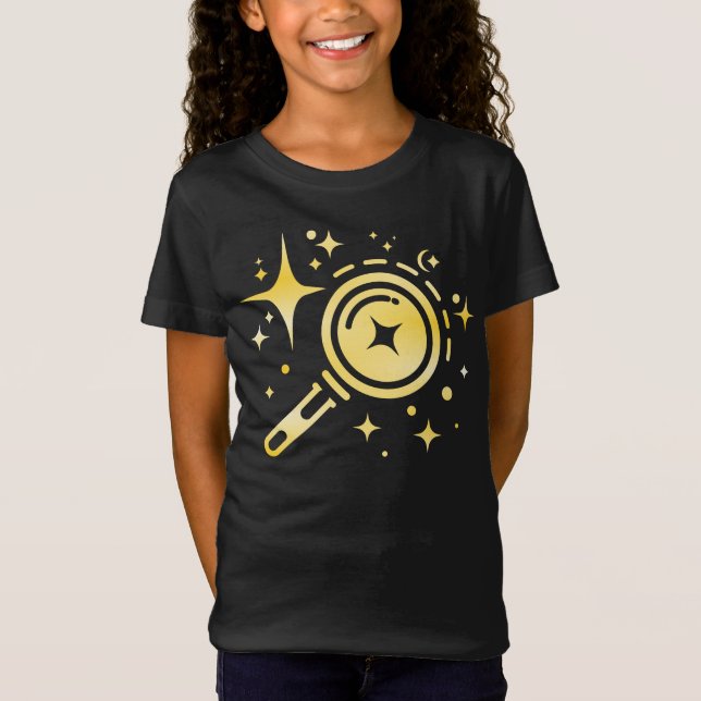 AI emblem Sparkle stars, beacon of the digital era T-Shirt (Front)