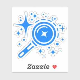 AI emblem Twinkle stars, beacon of the digital age Sticker