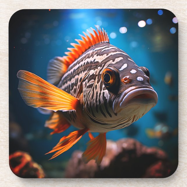 Ai Fish Beverage Coaster (Front)