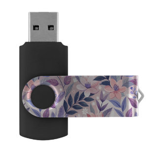AI Floral Print Flash Drive – Stylish & Compact