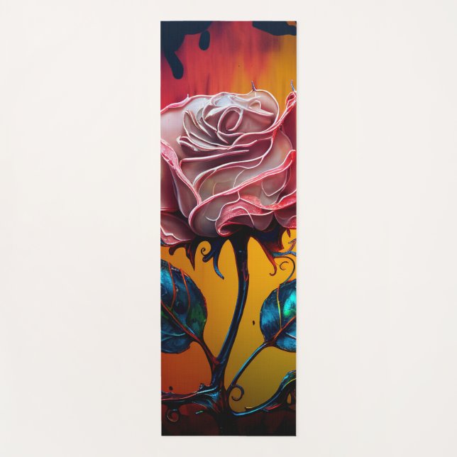 AI Flower Yoga Mat (Front)