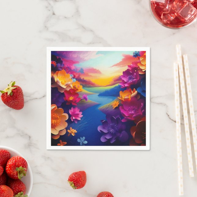 Ai Flowers Napkins (Insitu)