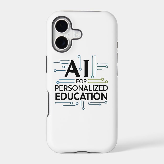 "AI for Personalized Education – Future Learning Iphone Case (Back)