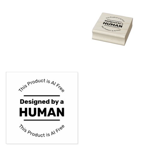 AI_Free Human Design  Creation _ Custom Message Rubber Stamp