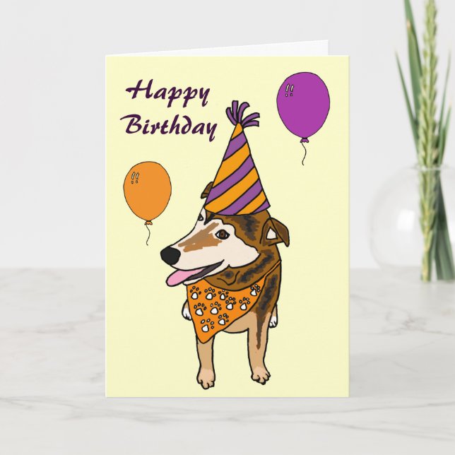 AI- Funny Pup Birthday card (Front)