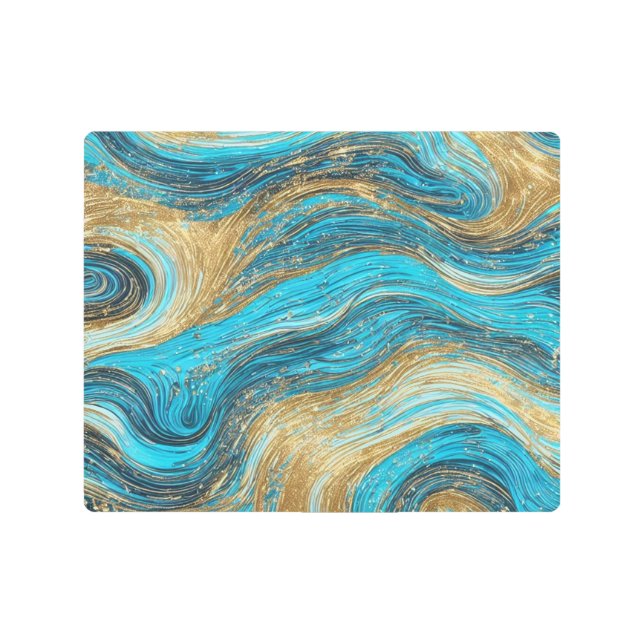 AI-Generated Abstract Art Metal Art (Front)