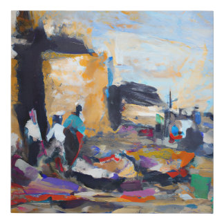 ai generated art faux canvas print