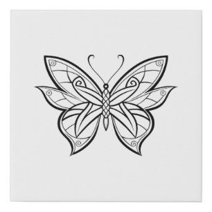 Ai Generated Butterfly Insect Faux Canvas Print