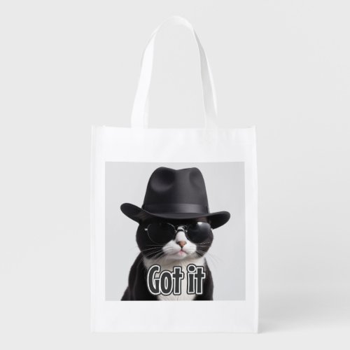 AI_Generated Cat 01 Got it Grocery Bag