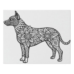 AI Generated Dog Canine Canvas Print