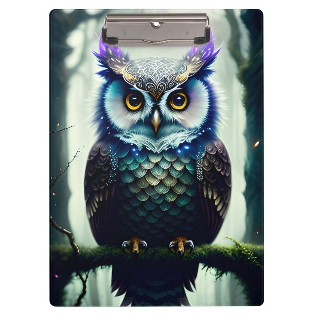 Ai Generated Owl Clipboard (Front)