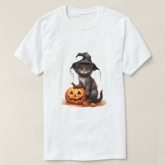 AI Generated Pet Cat T-Shirt (Design Front)