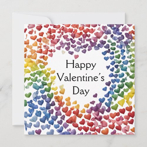 Ai Generated Pride LGBTQ Valentineâs  Holiday Card