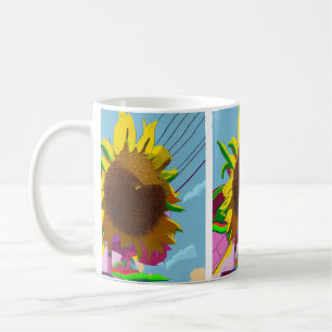 AI Generated Sunflower  Coffee Mug