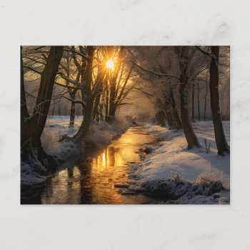 (ai Generated) Winter Landscape Postcard by Virginia5050 at Zazzle