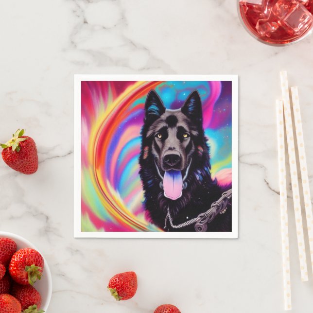 Ai German Shepherd Napkins (Insitu)