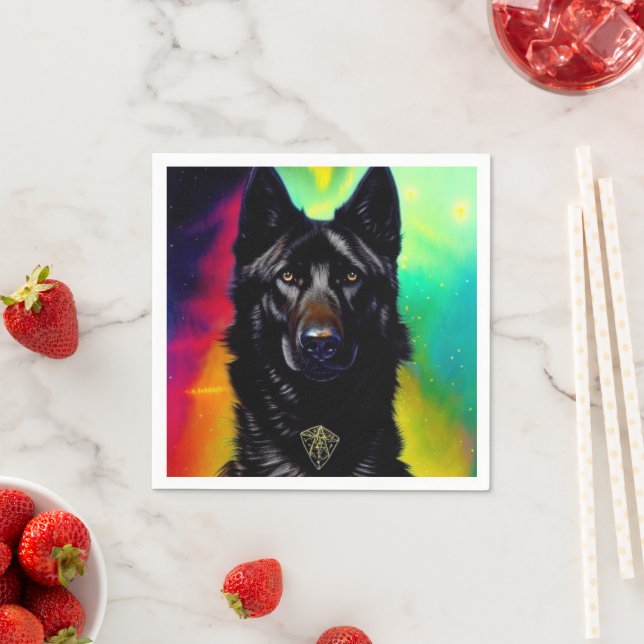 Ai German Shepherd Napkins (Insitu)