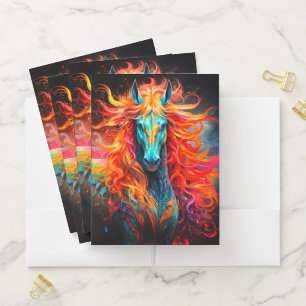 Ai Horse Pocket Folder