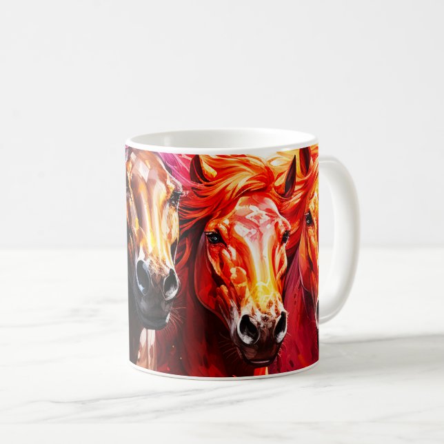 Ai Horses Coffee Mug (Front Right)