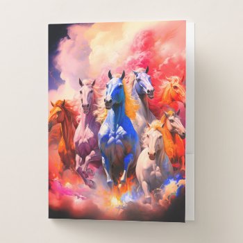 Ai Horses Pocket Folder by MarblesPictures at Zazzle