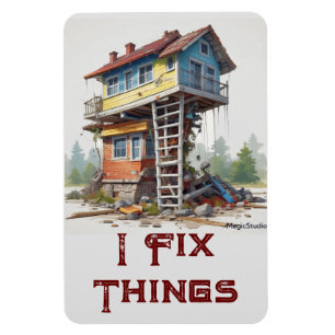 AI I Fix Things Flexible Magnet