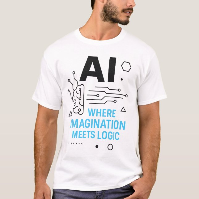 AI Imagination Meets Logic Tee | Creative Tech  (Front)