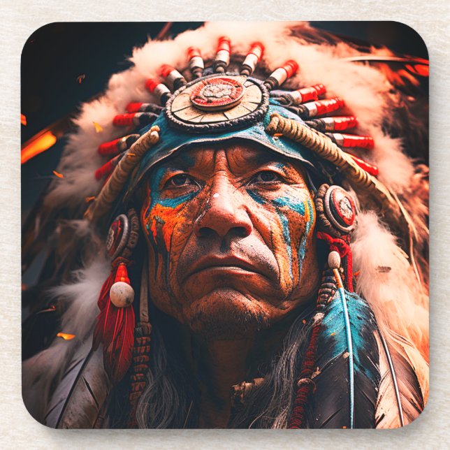 Ai Indian Beverage Coaster (Front)