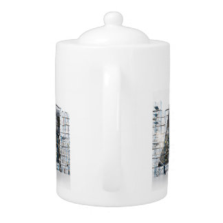 AI Industrial Letterform Architecture Art Teapot