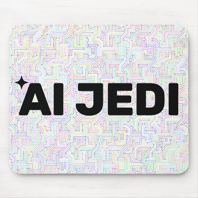 AI Jedi™ Mouse Pad (Customize It!) (Front)
