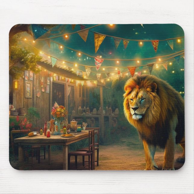 AI Lion Mouse Pad (Front)
