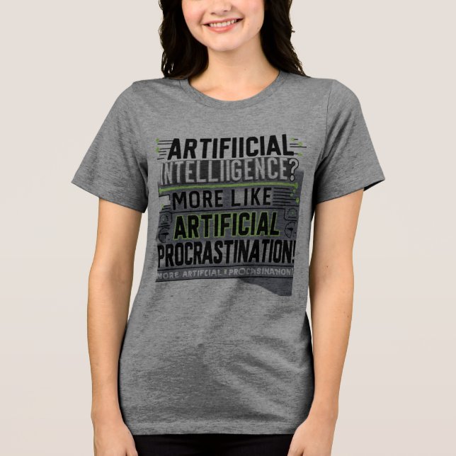 AI Master of Distraction Tri-Blend Shirt (Front)