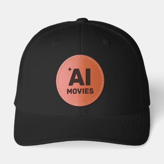 AI Movies™ Leather Patch Hat  (Front)
