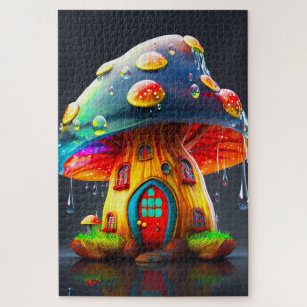 Ai Mushroom House Jigsaw Puzzle