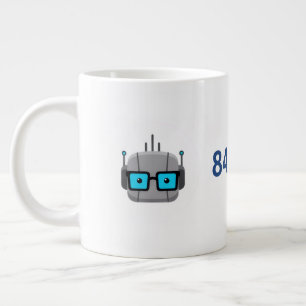 AI Nerd Jumbo Mug: Fuel Your Code with 844-AI-NERD Giant Coffee Mug