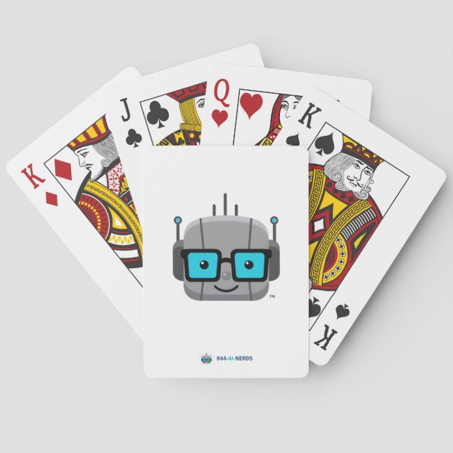 AI Nerd Playing Cards: Deal with Intelligence Poker Cards (Back)