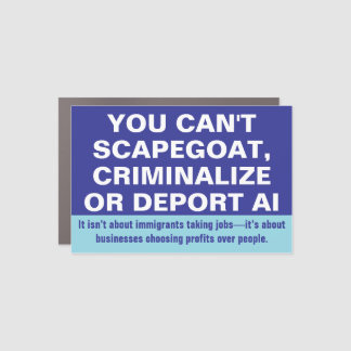 AI over ALL Car Magnet