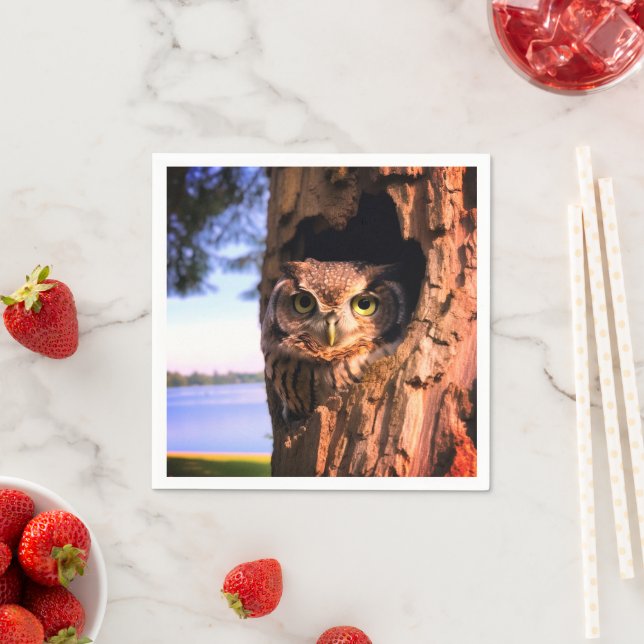 Ai Owl Napkins (Insitu)