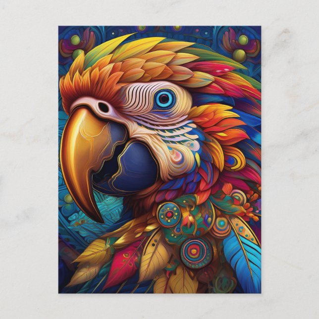AI Parrot  Postcard (Front)