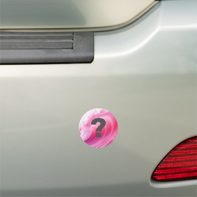 AI Pink Wave ? Car Magnet (In Situ)