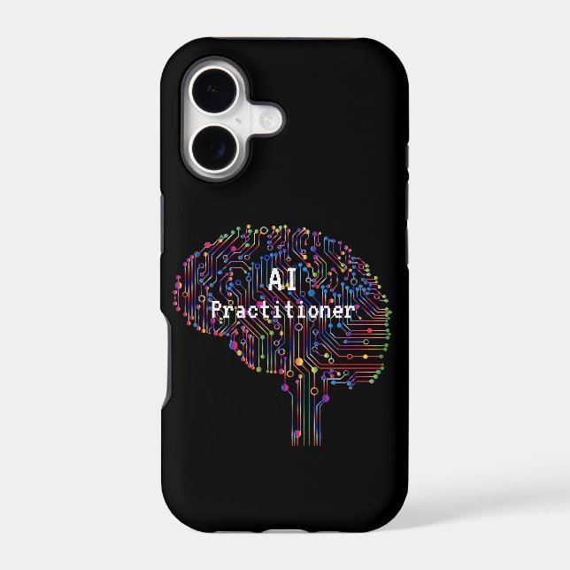 AI Practitioner of Artificial Intelligence Tech  Iphone Case (Back)