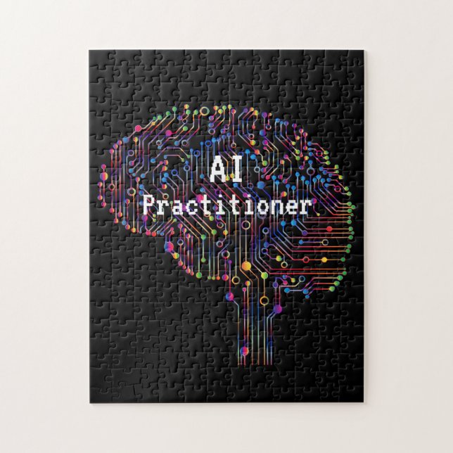AI Practitioner of Artificial Intelligence Tech  Jigsaw Puzzle (Vertical)
