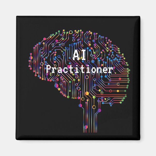 AI Practitioner of Artificial Intelligence Tech  Magnet (Front)