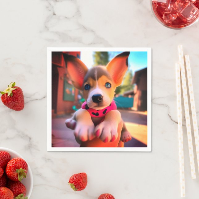 Ai Puppy Napkins (Insitu)