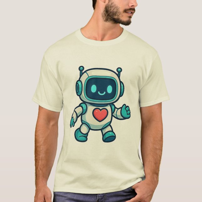 AI & Robot Characters T-Shirt (Front)